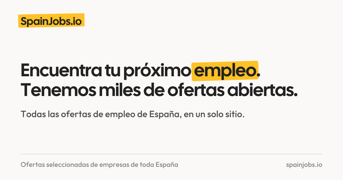 Empleos en Open Home Foundation en España: 1 vacante | SpainJobs.io